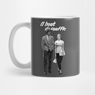 A Bout de Souffle Illustration with title Mug